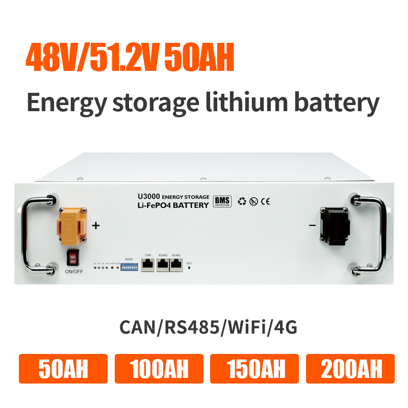 2.4kwh ऊर्जा भंडारण बैटरी लिथियम आयरन फॉस्फेट 50Ah 48V